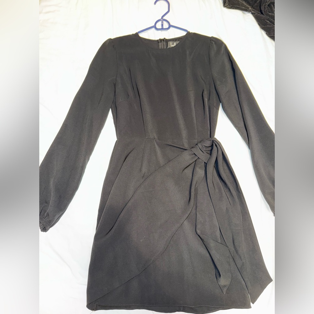 Elegant Black Long Sleeve Dress from Lulus
